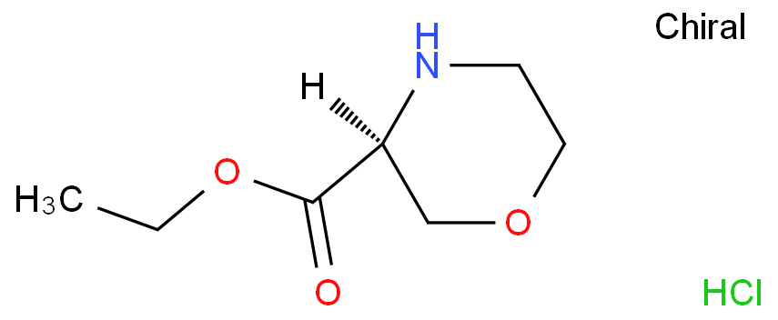 (S)-吗啉-3-甲酸乙酯盐酸盐 CAS号:218594-84-4科研及生产专用 高校及研究所支持货到付款