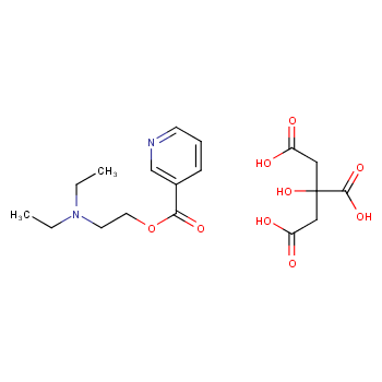 构橼酸烟胺乙酯化学结构式