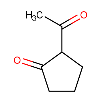 2-乙酰基环戊酮化学结构式