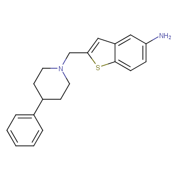 2-[(4-苯基-1-哌啶基)甲基]-苯并[b]噻吩-5-胺