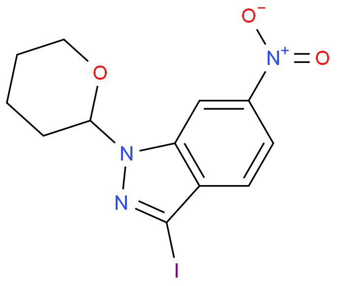 3-碘-6-硝基-1-(四氢-2H-吡喃-2-基)-1H-吲唑