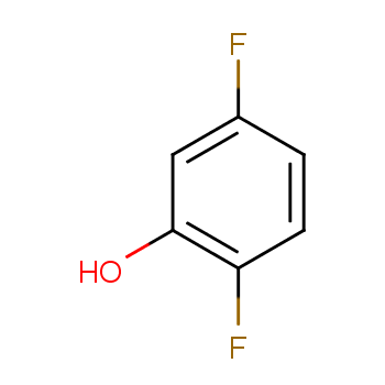 2,5-二氟苯酚化学结构式
