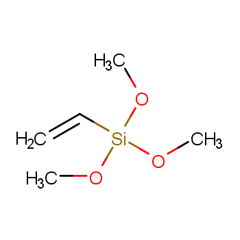 Vinyltrimethoxysilane structure