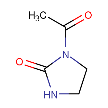 N-乙酰基-2-咪唑烷酮化学结构式