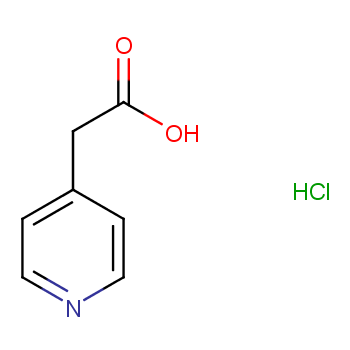 4-吡啶乙酸盐酸盐化学结构式