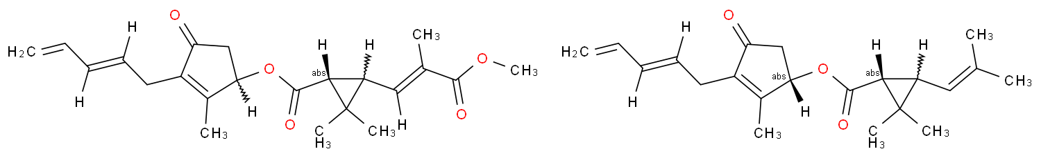 除虫菊酯化学结构式