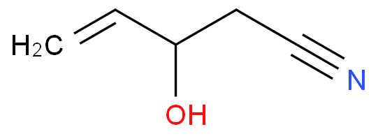 3-hydroxypent-4-enenitrile structure