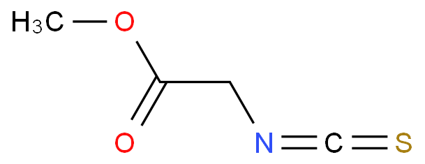 2-异硫代氰乙酸甲酯化学结构式