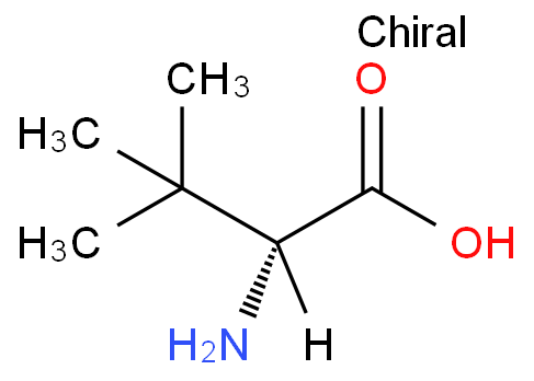 D-叔亮氨酸化学结构式