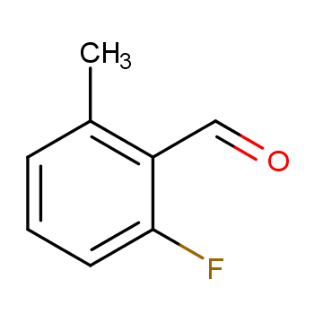 2-氟-6-甲基苯甲醛化学结构式