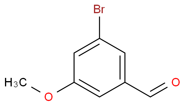 3-溴-5-甲氧基苯甲醛化学结构式