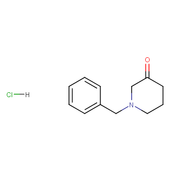 1-苄基-3-哌啶酮盐酸盐化学结构式