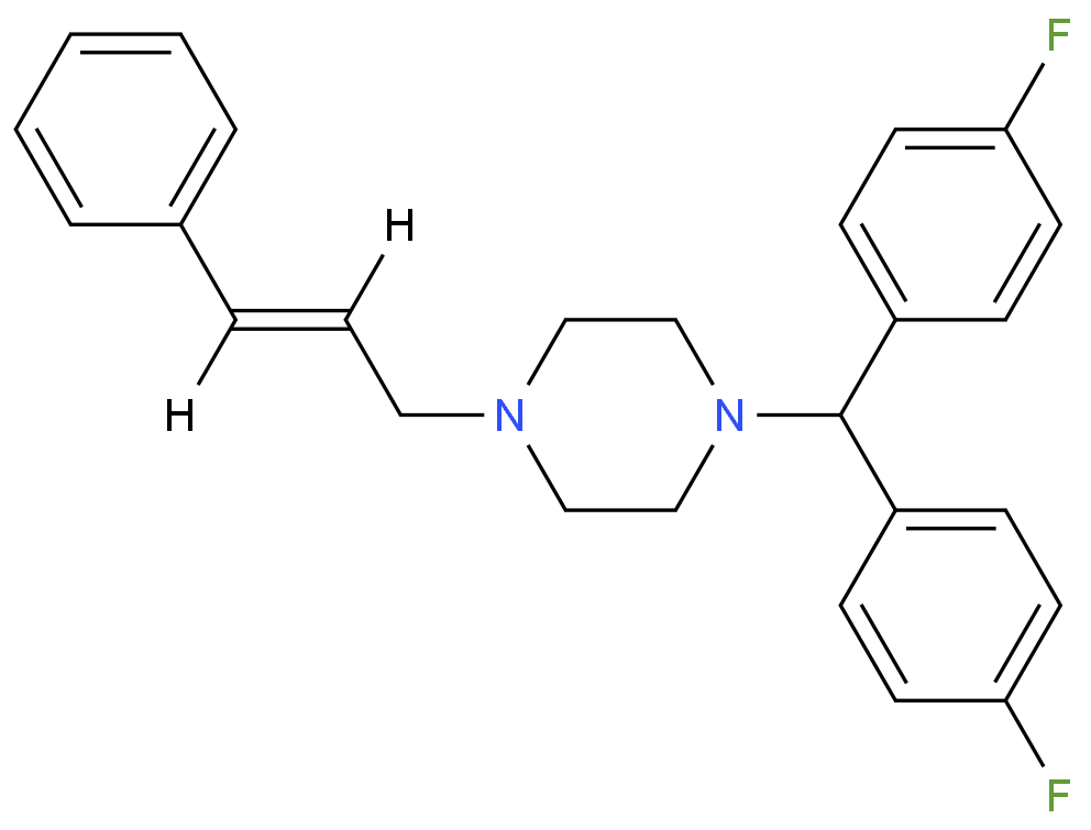 1-(双(4-氟苯基)甲基)-4-肉桂酰哌嗪CAS号52468-60-7；（科研试剂/现货供应，质量保证）