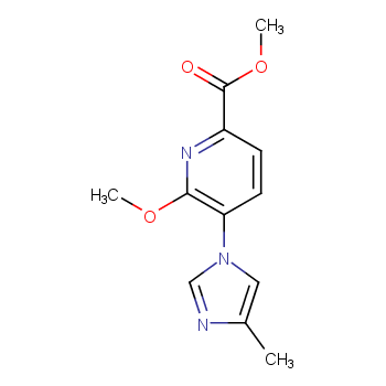6-甲氧基-5-(4-甲基-1H-咪唑-1-基)吡啶甲酸甲酯