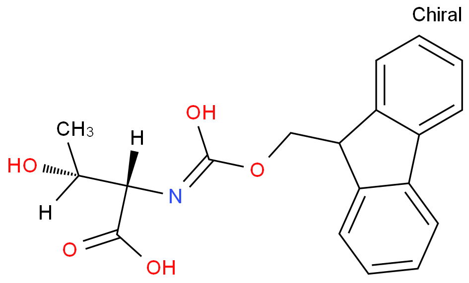 Fmoc-L-苏氨酸化学结构式