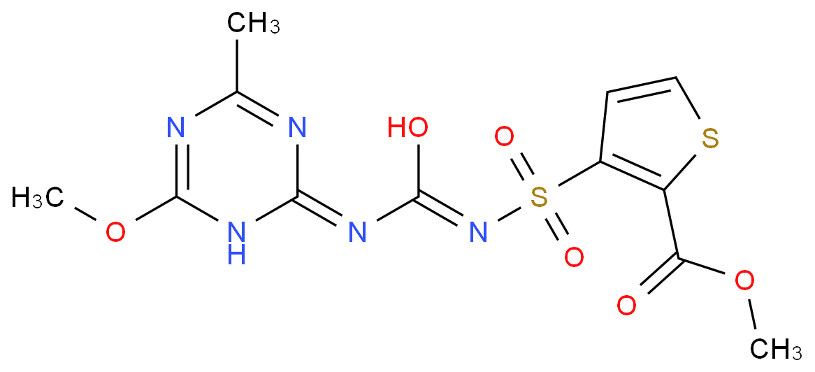 methyl 3-[(4-methoxy-6-methyl-1,3,5-triazin-2-yl)carbamoylsulfamoyl]thiophene-2-carboxylate