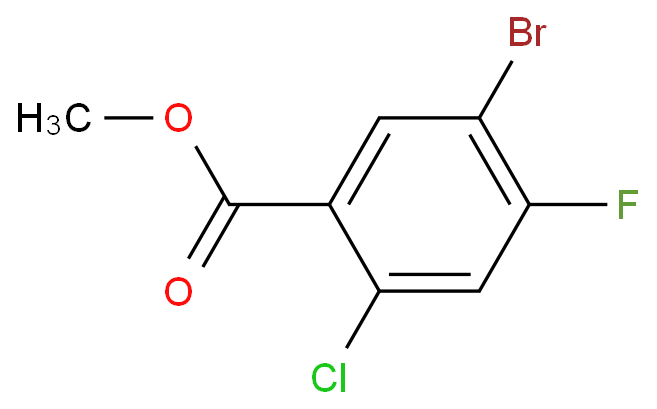 5-溴-2-氯-4-氟苯甲酸甲酯CAS号1502717-31-8；（科研试剂/现货供应，质量保证）
