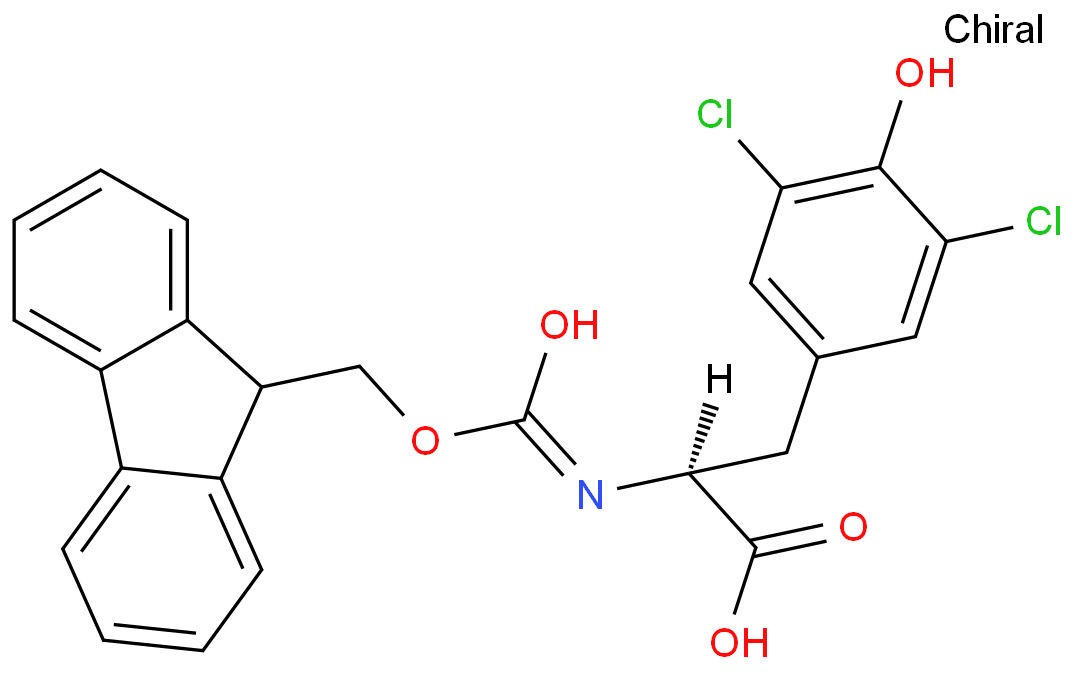 1391508-43-2 fmoc-3,5-二氯-l-酪氨酸 结构式图片