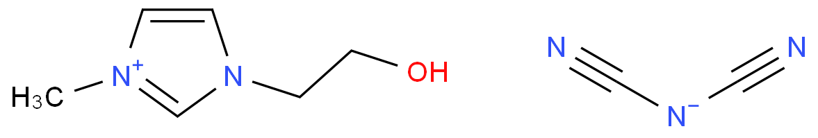 1186103-47-8 1-(2-羟乙基)-3-甲基咪唑二氰胺 结构式图片