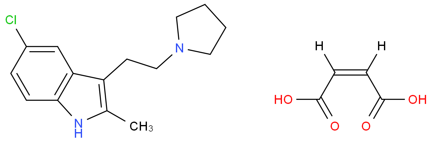 5-Chloro-2-methyl-3-[2-(1-pyrrolidinyl)ethyl]indole maleate