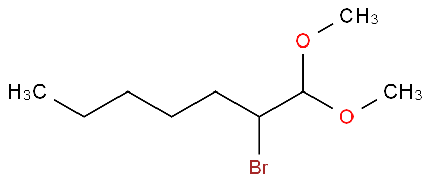 2-Bromo-1,1-dimethoxyheptane structure