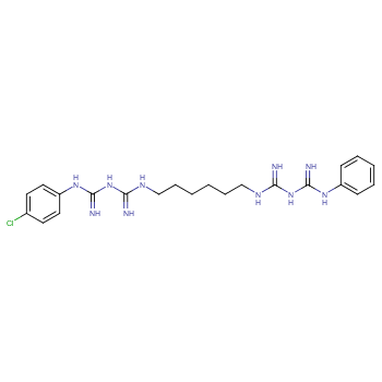 (1E)-2-[6-[[Amino-[(E)-[amino(anilino)methylidene]amino]methylidene]amino]hexyl]-1-[amino-(4-chloroanilino)methylidene]guanidine