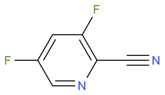 2-氰基-3,5-二氟吡啶化学结构式
