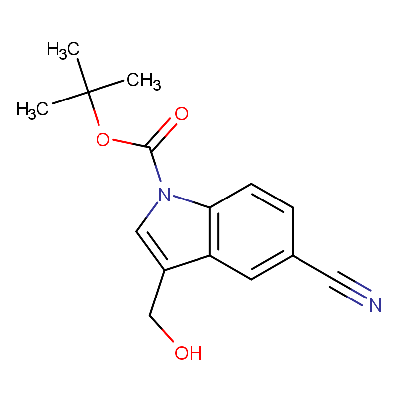 1-BOC-5-氰基-3-羟基甲基吲哚 CAS号:914349-11-4科研及生产专用 高校及研究所支持货到付款