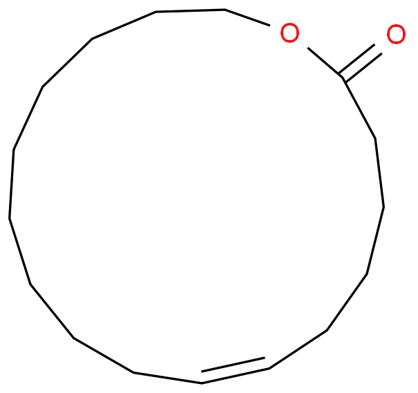 (Z)-氧代环十七碳-8-烯-2-酮化学结构式