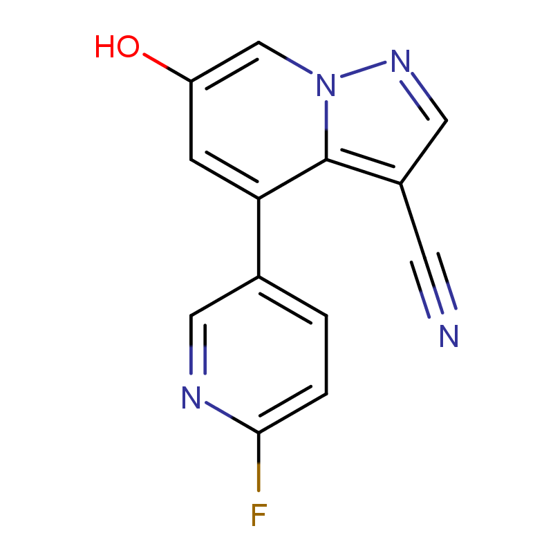 6-羥基-4-(6-氟-3-吡啶)-吡唑并[1,5-A]吡啶-3-甲腈