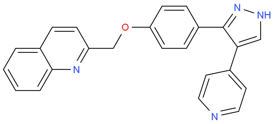 2-((4-(4-(pyridin-4-yl)-1H-pyrazol-5-yl)phenoxy)methyl)quinoline