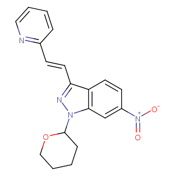 (E)-6-硝基-3-[2-(吡啶-2-基)乙烯基]-1-(四氢-2H-吡喃-2-基)-1H-吲唑