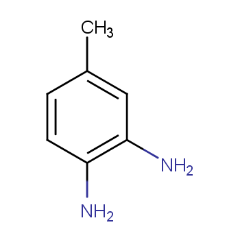 3,4-二氨基甲苯化学结构式