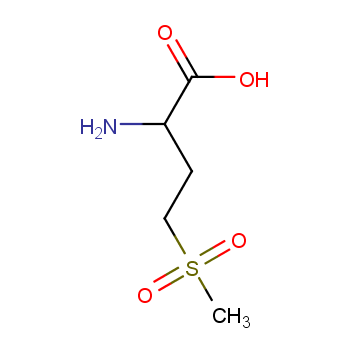DL-蛋氨酸砜化学结构式