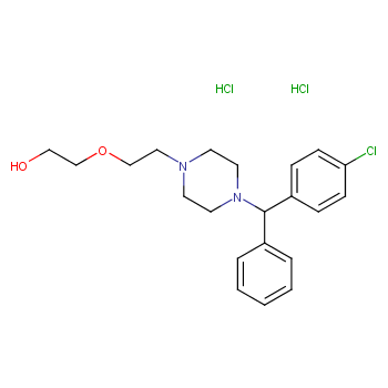 2-[2-[4-[(4-chlorophenyl)-phenylmethyl]piperazin-1-yl]ethoxy]ethanol,dihydrochloride