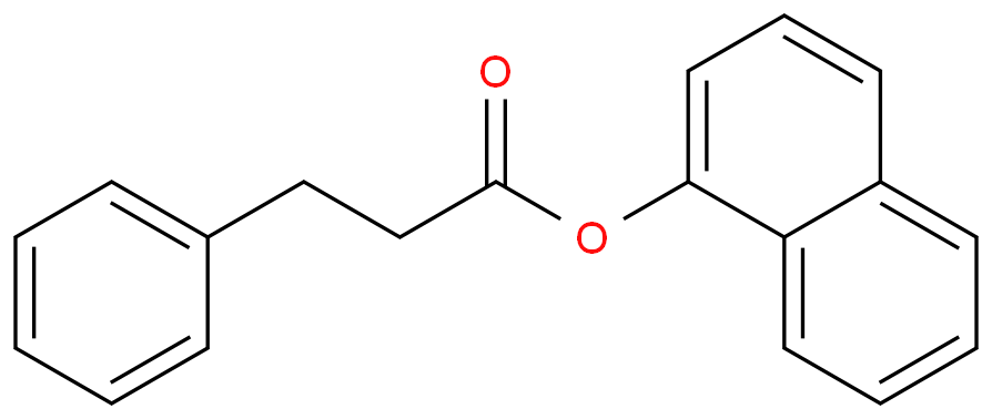 3-phenylpropanoic acid 1-naphthalenyl ester
