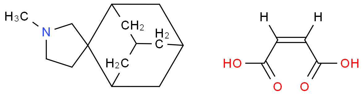 1-methylspiro[pyrrolidine-3,2'-tricyclo[3.3.1.1~3,7~]decane] (2Z)-but-2-enedioate