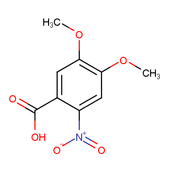 6-硝基藜芦酸化学结构式