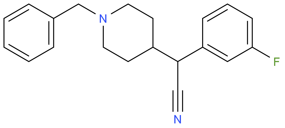 2-(1-苄基哌啶-4-基)-2-(3-氟苯基)乙腈CAS号1823865-72-0