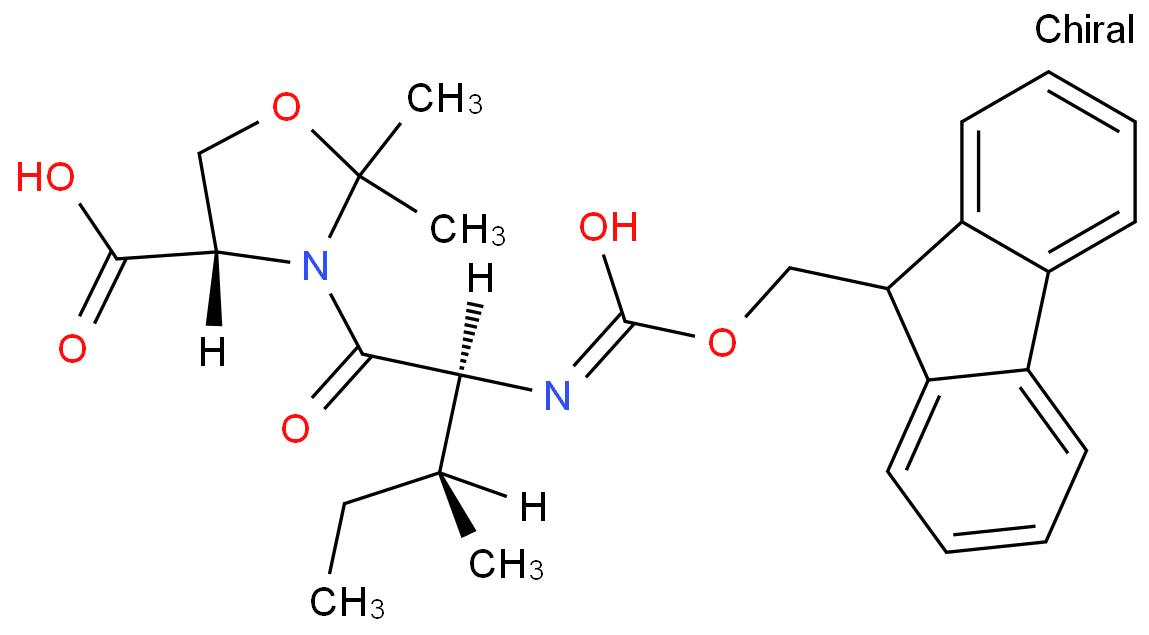 (4S)-3-[(2S,3S)-2-[[芴甲氧羰基]氨基]-3-甲基-1-氧代戊基]-2,2-二甲基-4-恶唑烷羧酸