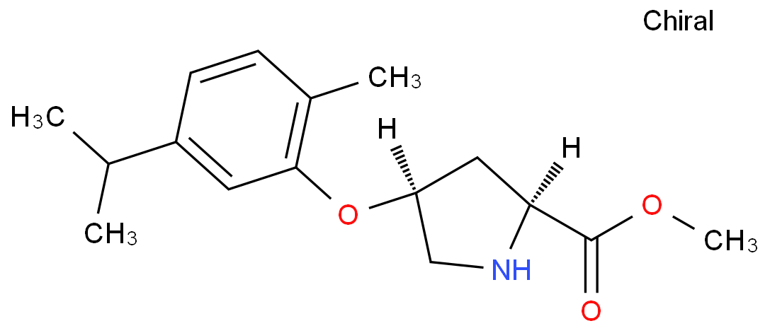 METHYL (2S,4S)-4-(5-ISOPROPYL-2-METHYLPHENOXY)-2-PYRROLIDINECARBOXYLATE