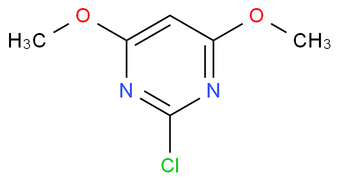 2-氯-4,6-二甲氧基嘧啶化学结构式