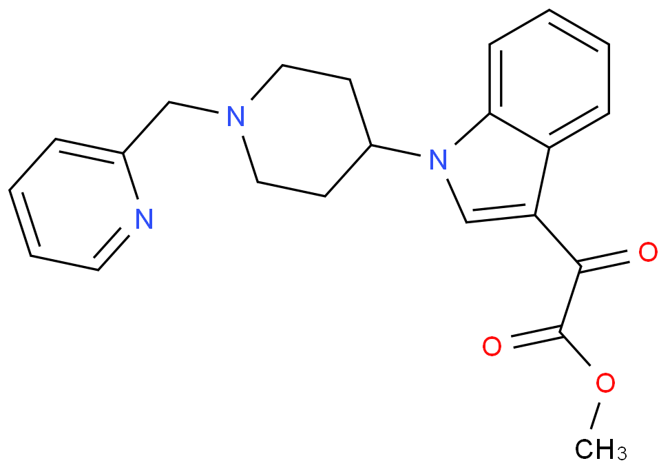 2-氧代-2-(1-(1-(吡啶-2-基甲基)哌啶-4-基)-1H-吲哚-3-基)乙酸甲酯/616898-64-7