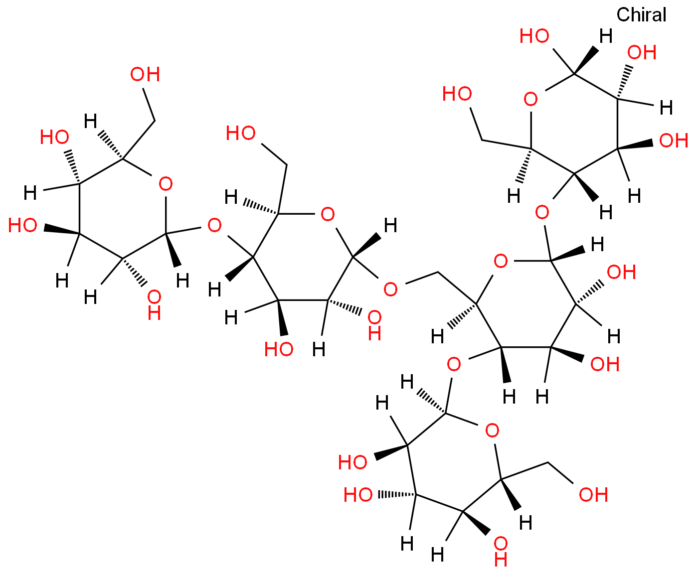 支链淀粉化学结构式