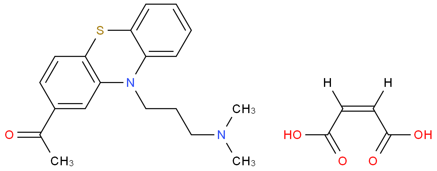 乙酰丙嗪马来酸酯化学结构式