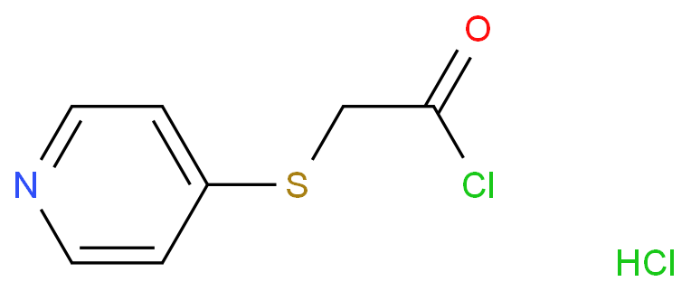 4-吡啶巯基乙酰氯盐酸盐化学结构式