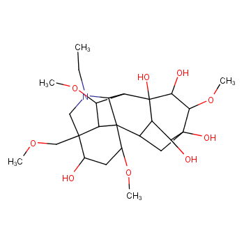 乌头原碱化学结构式