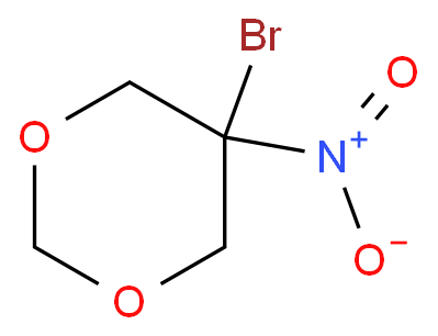 5-溴-5-硝基-1,3-二恶烷化学结构式