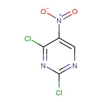 2,4-二氯-5 硝基嘧啶化学结构式
