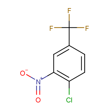 4-氯-3-硝基三氟甲苯化学结构式